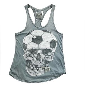 RARE ALLSAINTS 12th Man Soccer Referee gray Vest Tank Top size 10